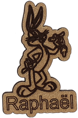 Magnet - Bugs Bunny personnalisable